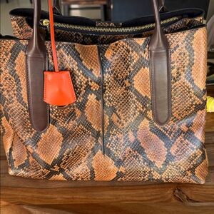 RADLEY London Brown Snake Print Tote Bag